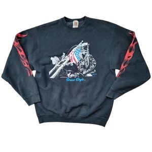 Vintage Biker Street Eagle San Antonio Sweatshirt